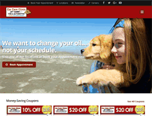 Tablet Screenshot of carcareclinicjetlube.com